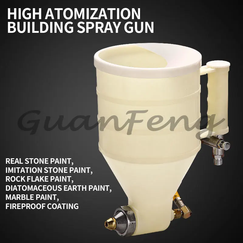 Exterior‑Wall Real‑Stone Paint , Multi‑Purpose Spraying   for Latex Paint, Plastic Coating and Cement‑Mortar Wall Construction