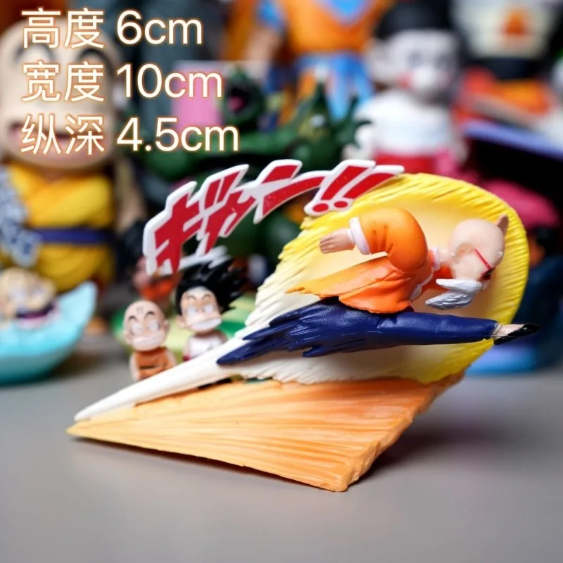 10cm Anime Dragon Ball Z Goku And Master Roshi PVC Classic Scene Action Figures Collectible Model Toys Gifts