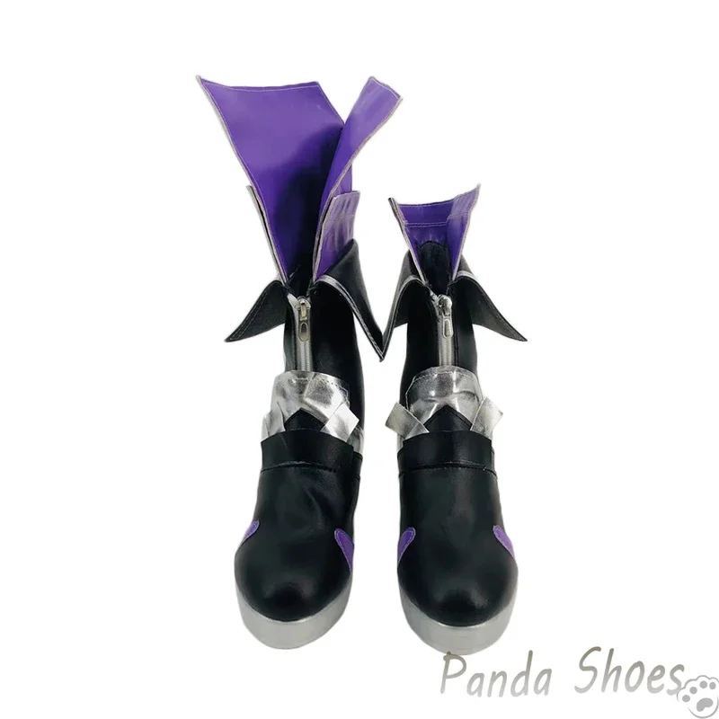 Honkai Star Rail Seele Cosplay Shoes Anime Game Cos Purple Long Boots Seele Cosplay Costume Prop Shoes for Con Halloween Party