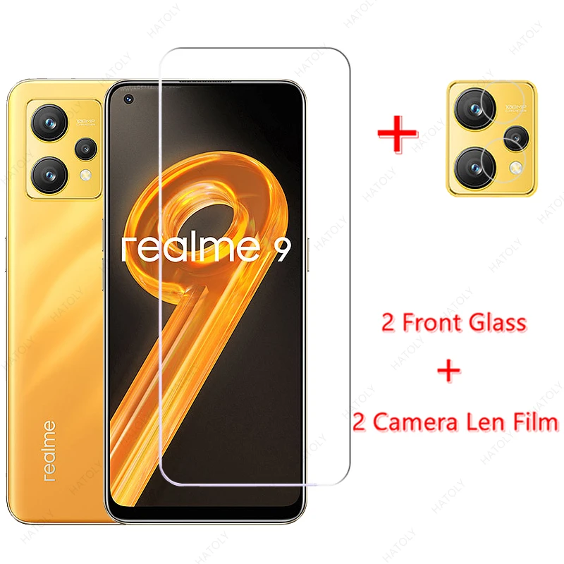 

For Realme 9 Glass for Realme 9 Tempered Glass Screen Protector Camera Len Film Glass for Realme 9 Pro Plus 9i 8i 8s 8 5G 4G