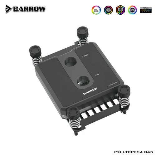 Imagen 2 del producto BARROW CPU bloque de agua Compatible con AMD AM4 AM3 +,AM3, enfriador de procesador FM2, G1/4 "", LTCP03A-04N