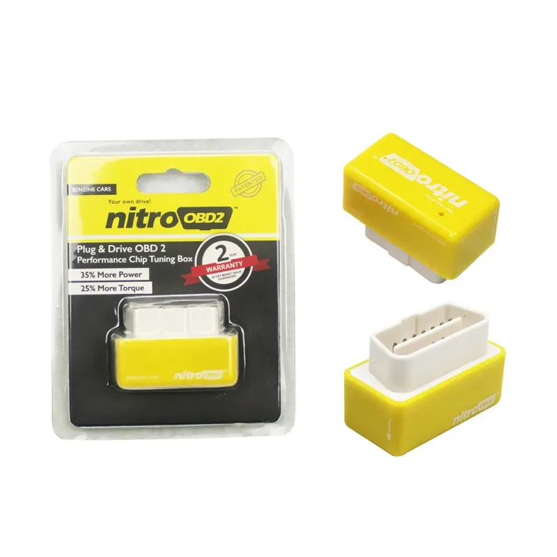 EcoOBD2 สำหรับรถยนต์ดีเซลและเบนซิน ปลั๊กไดรเวอร์ Nitro OBD2 ECO OBD2 ประหยัดน้ำมัน เพิ่มพลังงาน ชิปปรับแต่งรถยนต์ OBDII