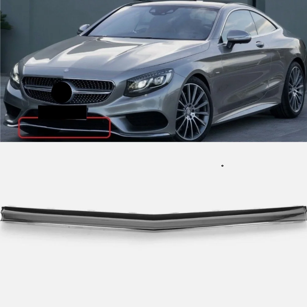 For MERCEDES BENZ S-Class W217 Front Bumper Center Lower Ornamental Trim Genuine A2178851221