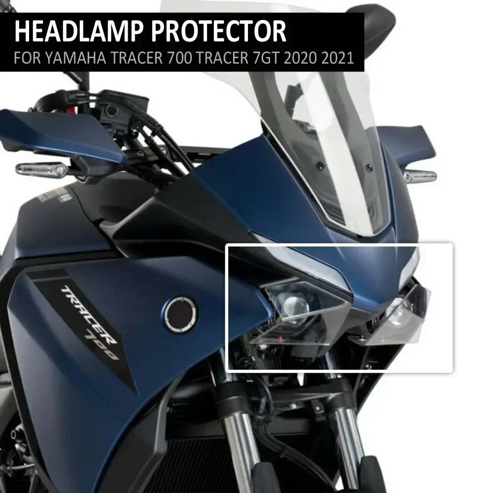 For YAMAHA TRACER700 Tracer 700 Tracer 7 GT MT-07 MT07 2020 2021 Motorcycle Accessories Transparent Headlight Protection Cover