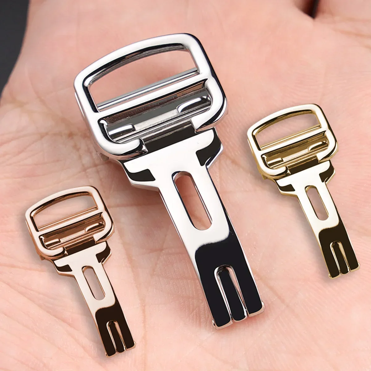 الفولاذ المقاوم للصدأ ساعة مشبك استبدال 12/14/16/18/20 مللي متر ساعة للطي المشبك ل كارتييه الأزرق بالون ساعة ذهبي فضي اللون