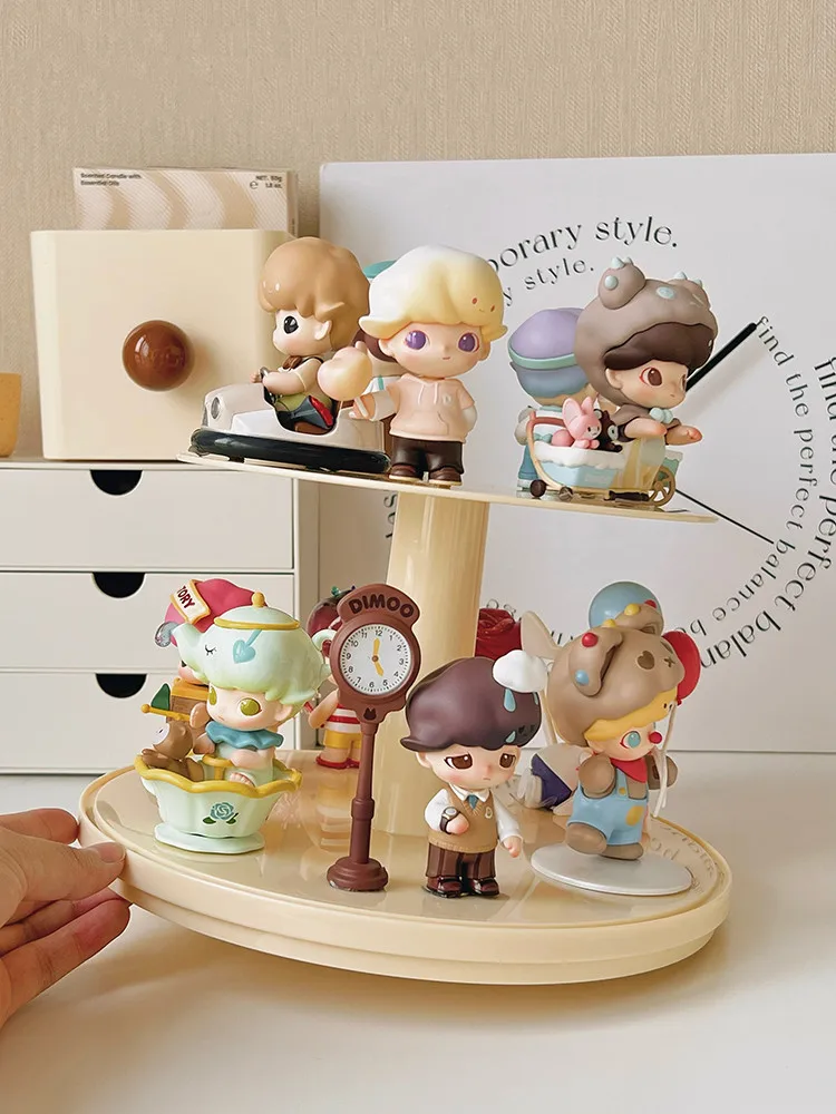 2023 New Rotating Blind Box Storage Box Multi-layer Hand-made Figures Display Cabinet Dust-proof Acrylic Doll Toy Display Box