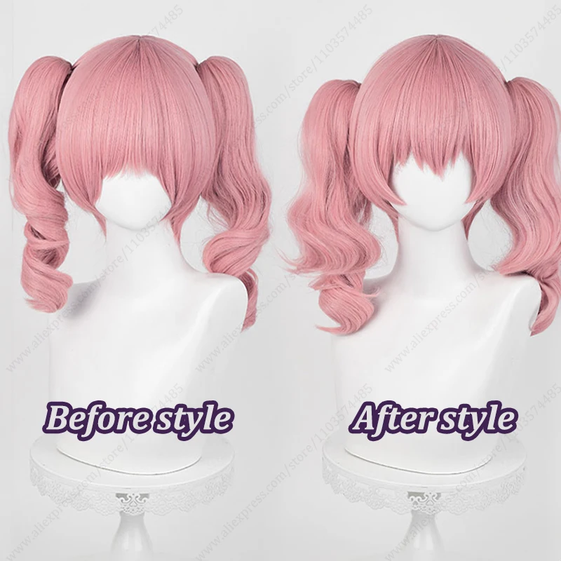 Roromiya Karuta Cosplay Wig 40cm Long Ponytails Heat Resistant Synthetic Hair