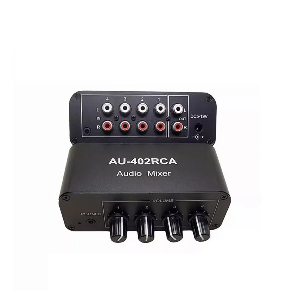 RCA Audio Mixer 4 Input 2 Output Stereo Audio Source Switcher