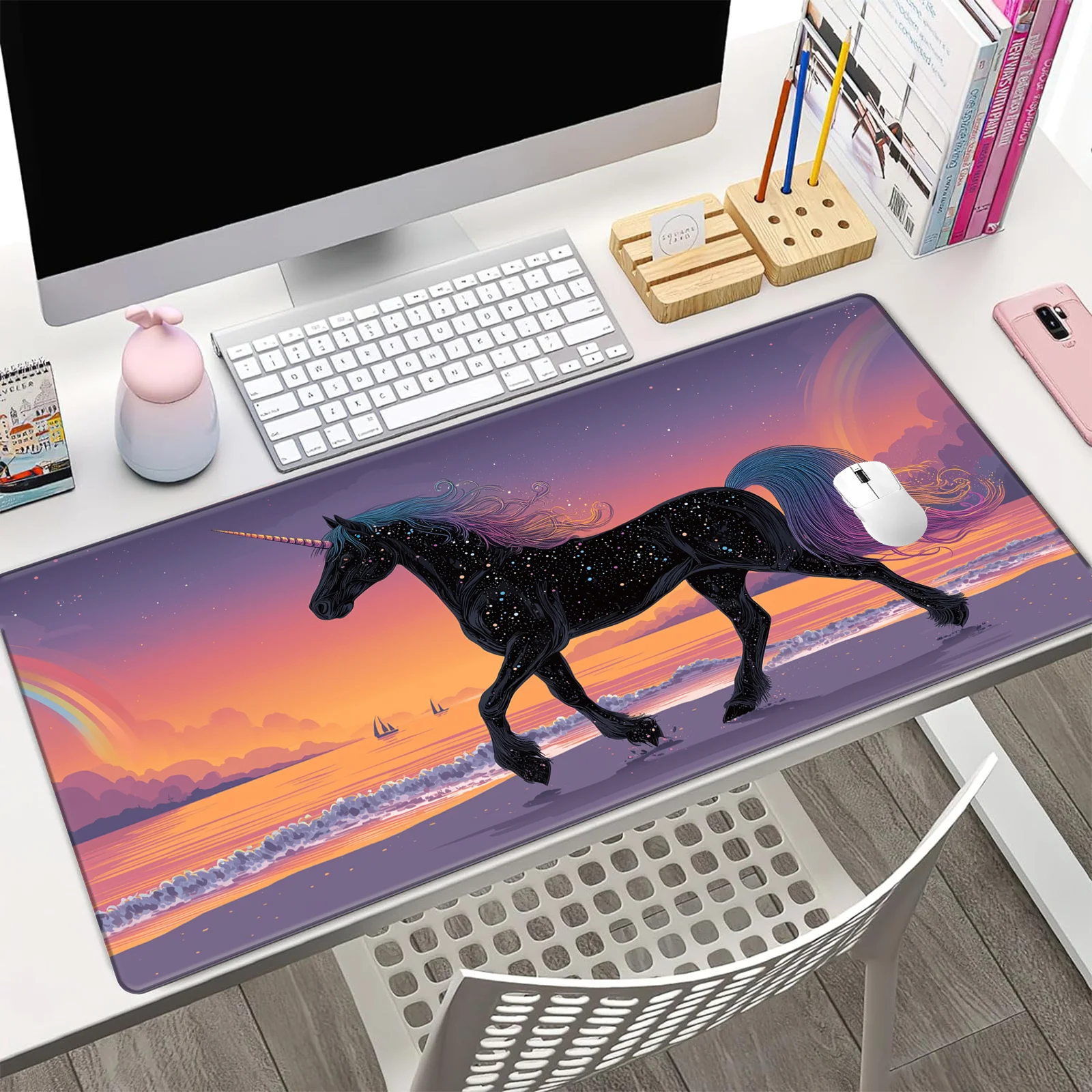 

Starry Sky Unicorn Design large Mouse Pad Desk Mat Gaming mats pc accessories keyboard mouse pads Office rug alfombrilla ratón