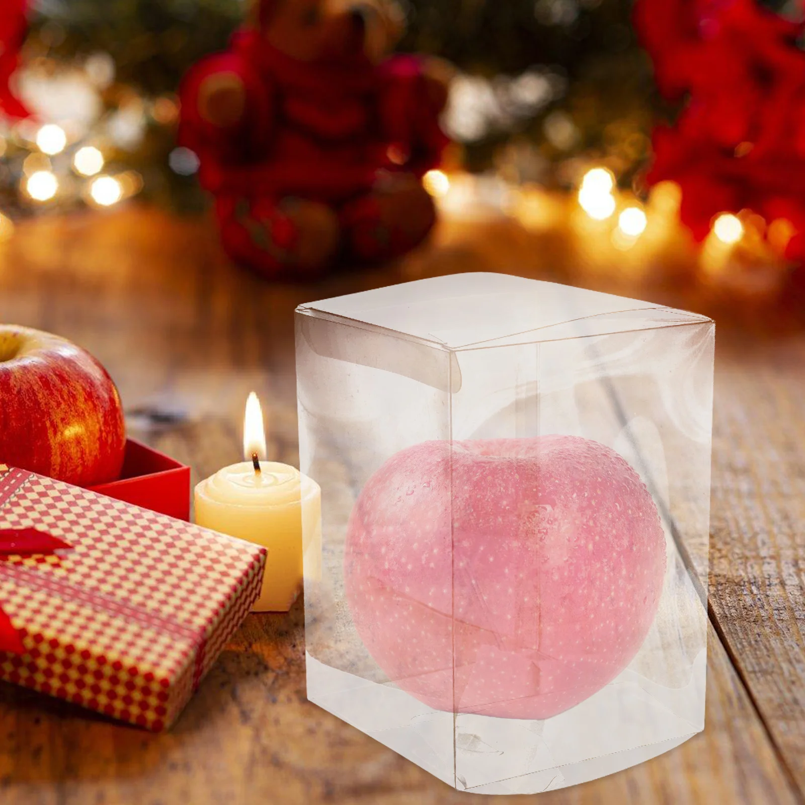

15 Pcs Box PVC Chocolate Container Transparent Square 10x10x14cm C y Wrapping Reusable C Storage Boxes