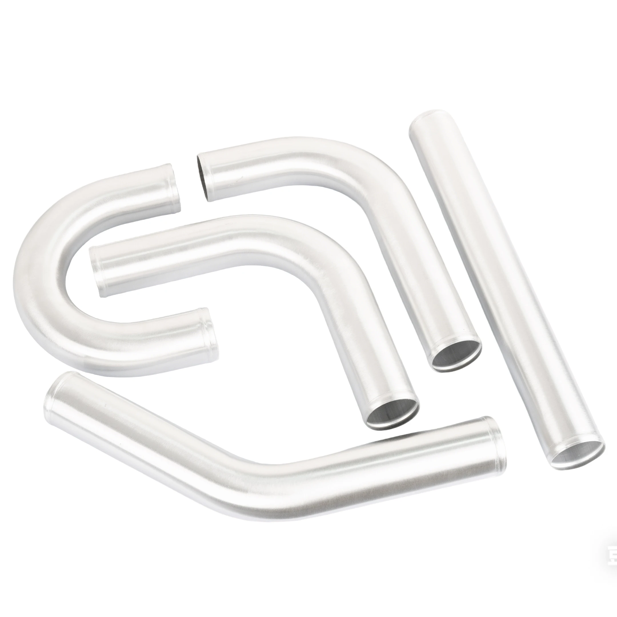 180 Degree L-shape Aluminum Intercooler Pipe for Cold Air Intake DIY Build 500mm Universal Intercooler Tube 51/57/63/70/76mm