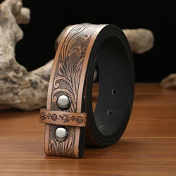 Colorful Embossed Button Belt (Not Including Buttonhead), Embossed Grass Pattern. Classic Retro. Punk Instagram Style. Everyday