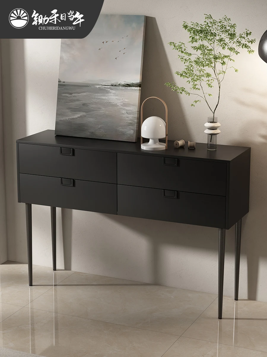 Italian minimalist foyer table, entrance foyer cabinet,