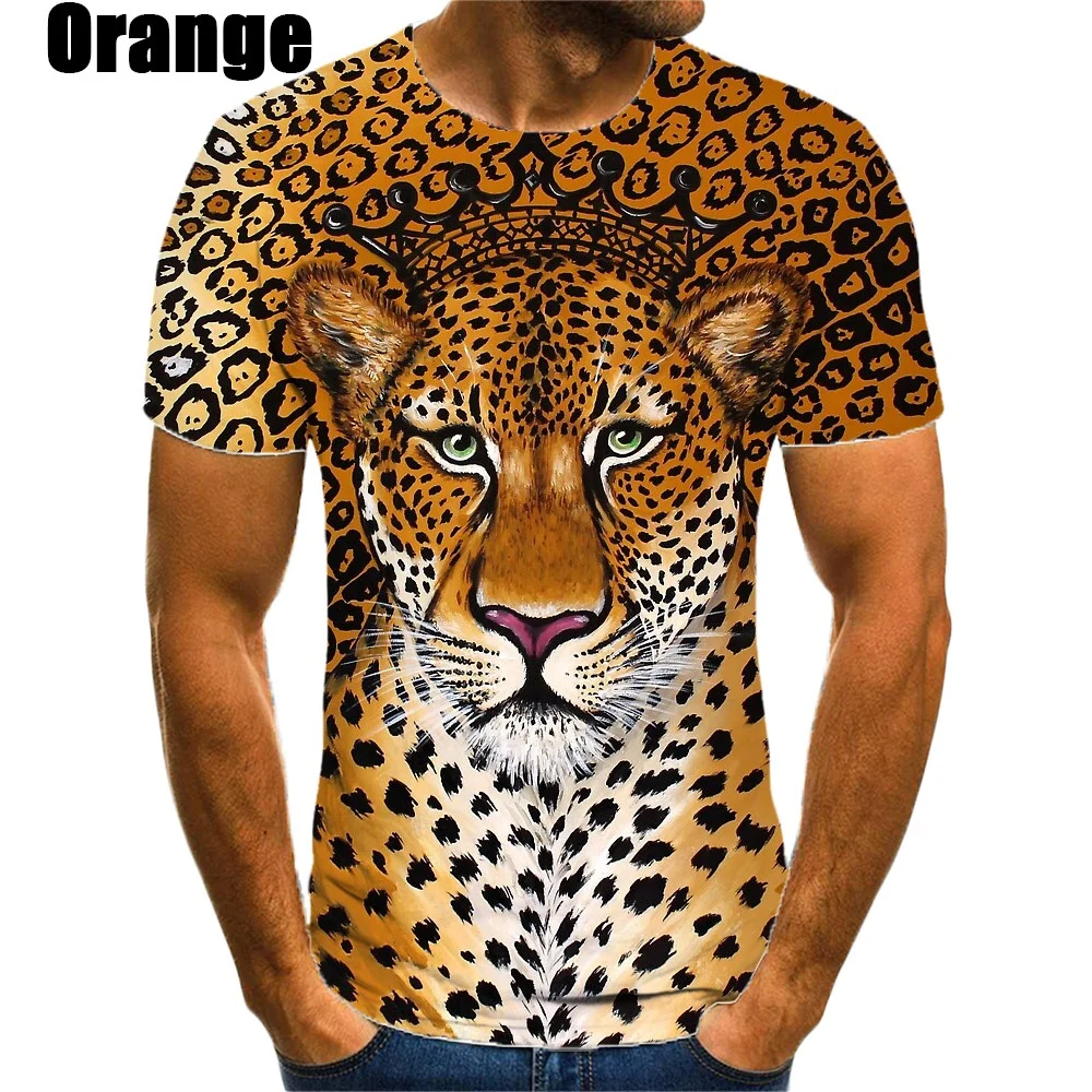 New Fashion Jaguar 3D Printed T-shirt Men\'s and Women\'s Summer Casual Short Sleeve Crew-neck Shirt Top