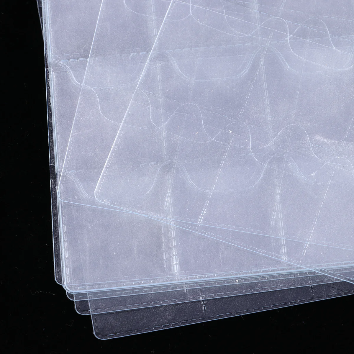 

10 Pcs Loose Leaf Coin Booklet Inner Page Large Collection Holder Coins PVC Bag