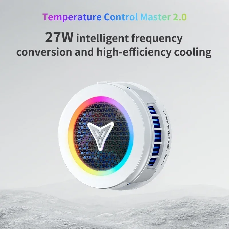 Flydigi B7X Mobile Phone Cooler Cooling Fan Overclocking Cooling (OC) Mode higher to 27W Support MagSafe for cooling