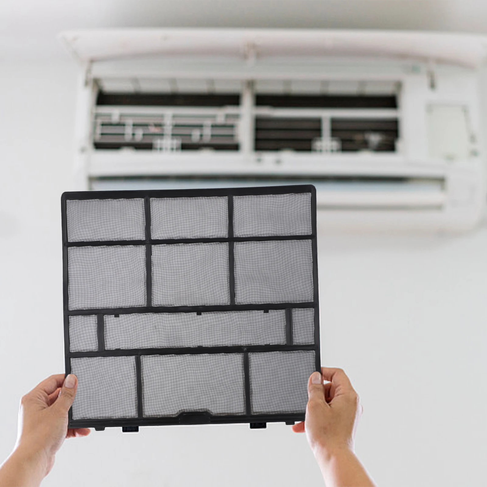 1Pc Indoor Unit Hanging AC Dust Filter Screen Air Conditioner Outlet Protection Mesh Cover Easy Install Accessory