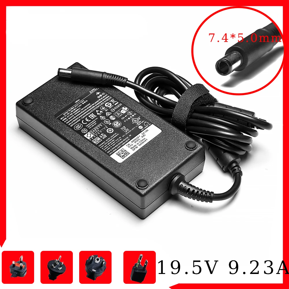 180W 19.5V 9.23A 7.4*5.0mm Laptop AC Adapter for Dell Precision M4600 M4700 M4800 Alienware 13 R3 G3 Charger DA180PM111