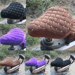 Bicycle Saddle 3D Soft Bike Seat Cover Cycling Silicone Seat Cushion Cycling Breathable Saddle Comfortable Bicycle Bike 1 piece