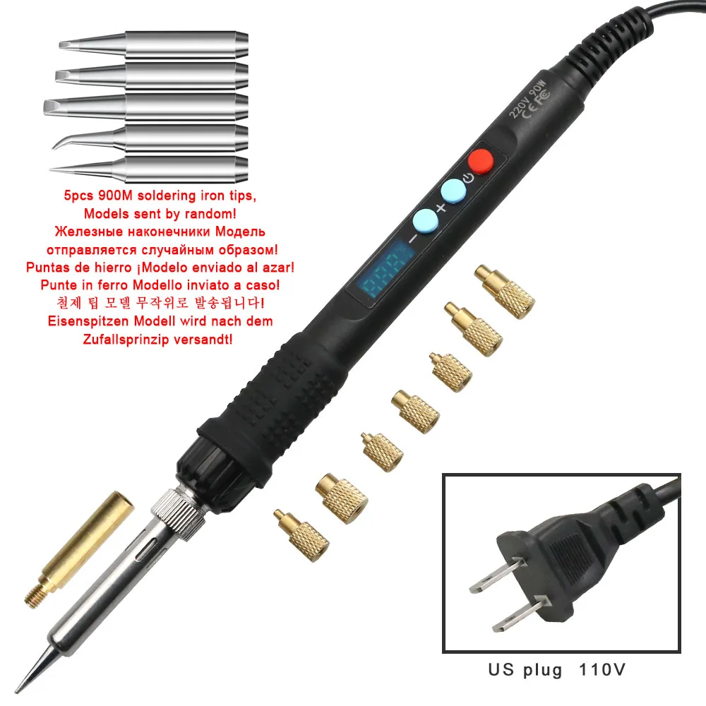Wärmeeinpresswerkzeug 936 Lötkolben mit M2-M8 Messing-Gewindeeinsatz-Mutternspitze, eingebettetes Kupfermuttern-Set für 3D-Druck