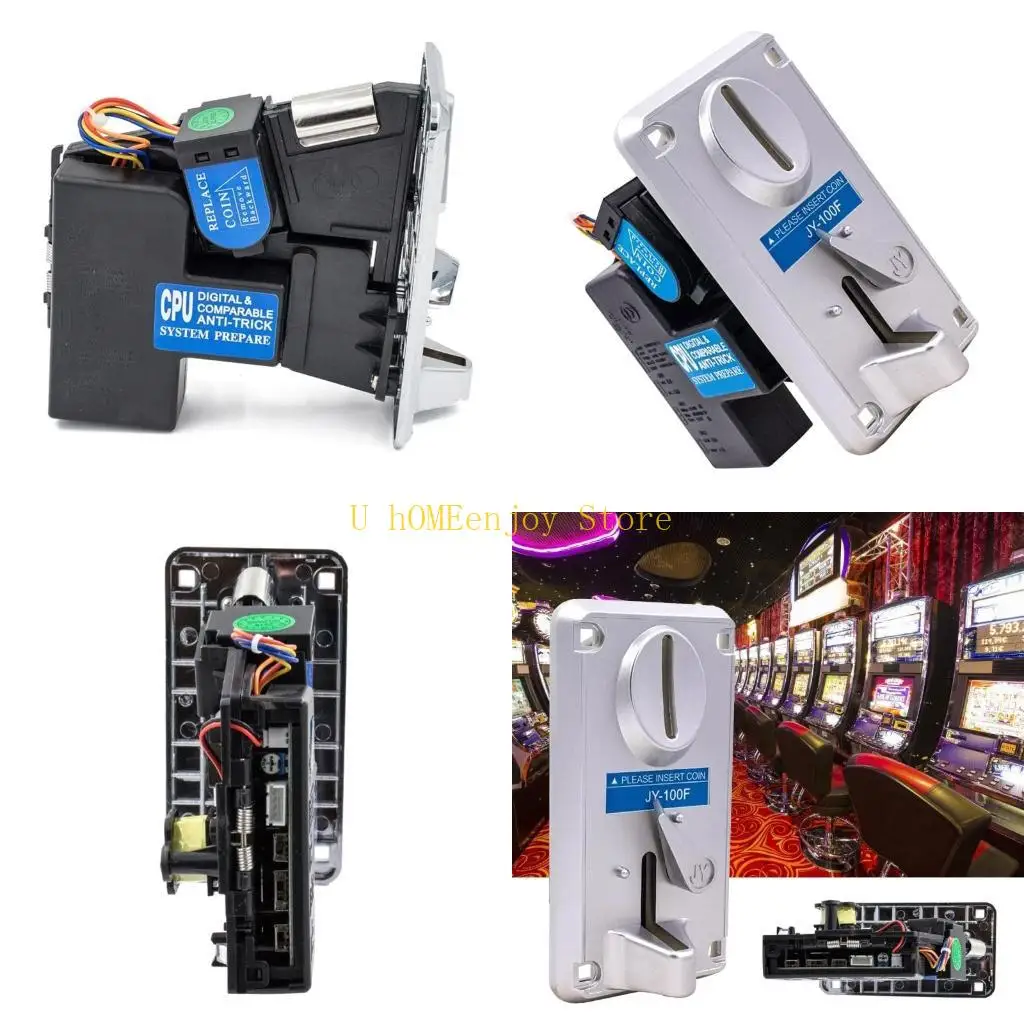 B0KF Arcade Vending Equipment Coin Selector with Precisions Thickness Detection Not Fishing Easy to Use for Gaming Device