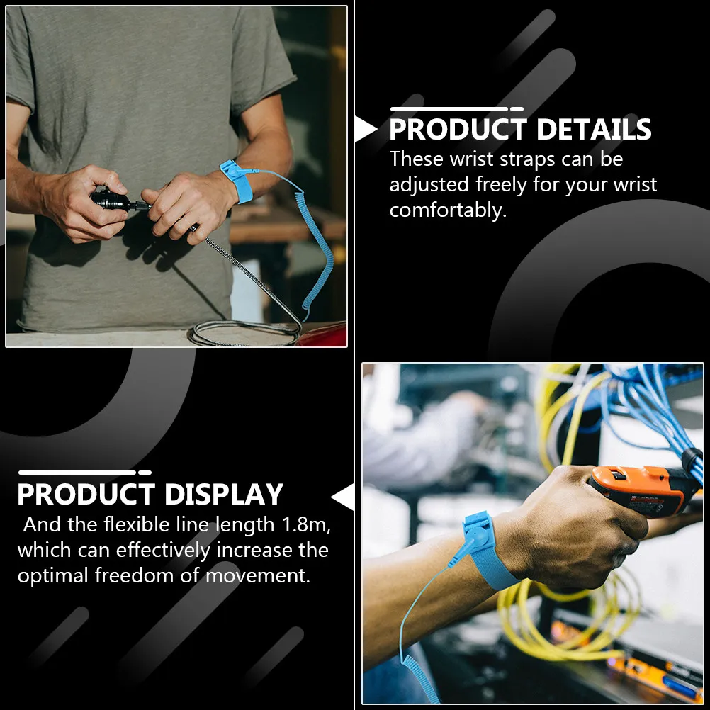 6Pcs Esd Wrist Stra…