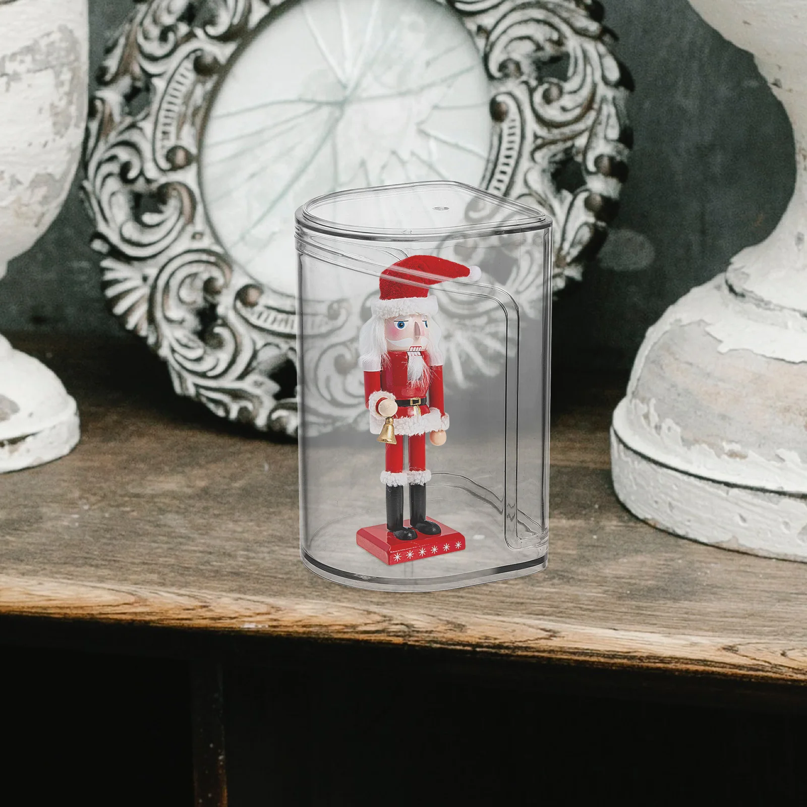 

Thickened Transparent Figurine Display Box Clear Case for Models Collectibles Flexible Split Design Easy Assembly