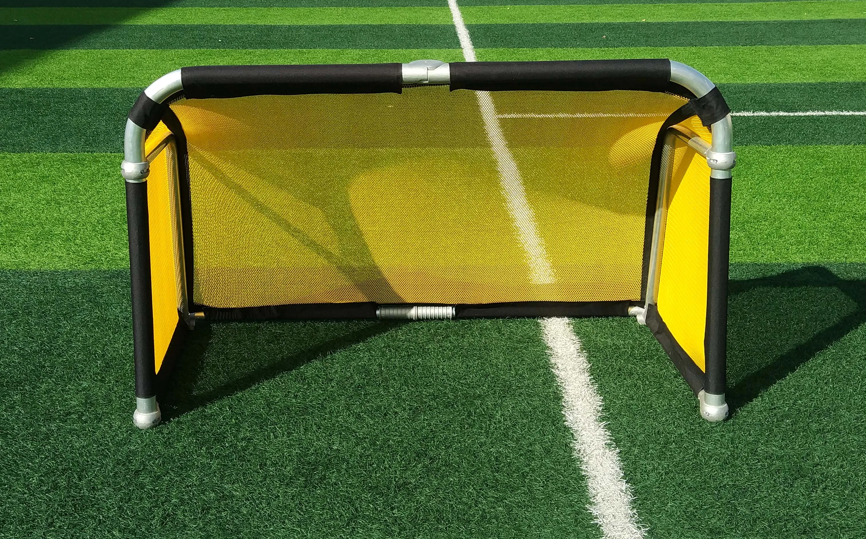 Mini porta da calcio pieghevole in alluminio portatile Reti colorate Porta da calcio pieghevoli in tessuto colorato
