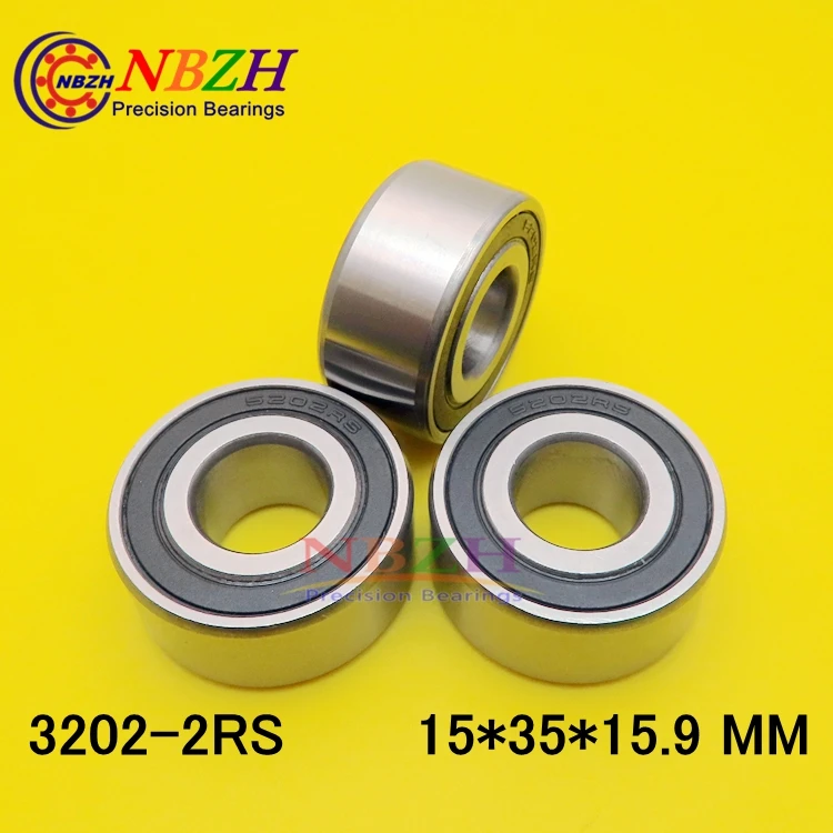 NBZH Bearing5202 2RS Bearing 15 X 35 X 15.9 Mm Axial Double Row Angular Contact 5202RS 3202 2RS 3056202 Ball Bearings