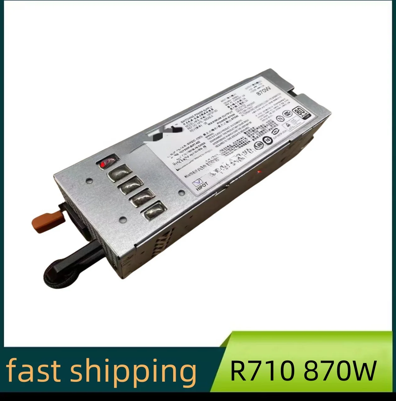 Original Suitable for DELL R710 Server 570W 870W Power Supply C 570A-S0/ 0VPR1M N870P -S0/ 0 YFG1C