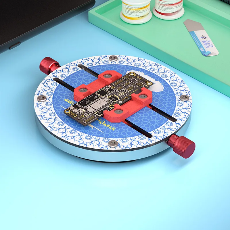 

XZZ Mobile Phone Repair Tool Tempered Glass Isolation Motherboard Clamp 360° Rotating Non-slip Buckle Easy to Clean