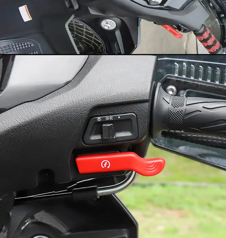 Motorrad-Modifikationsknopf Hupenschalter-Verlängerung Motorrad-Modifikation Startknopf Hupenschalter-Abdeckung – Detail 10