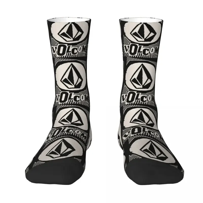 

Y2K Winter Warm Cool Women Men Volcoms Logo Breathable Basketball Socks