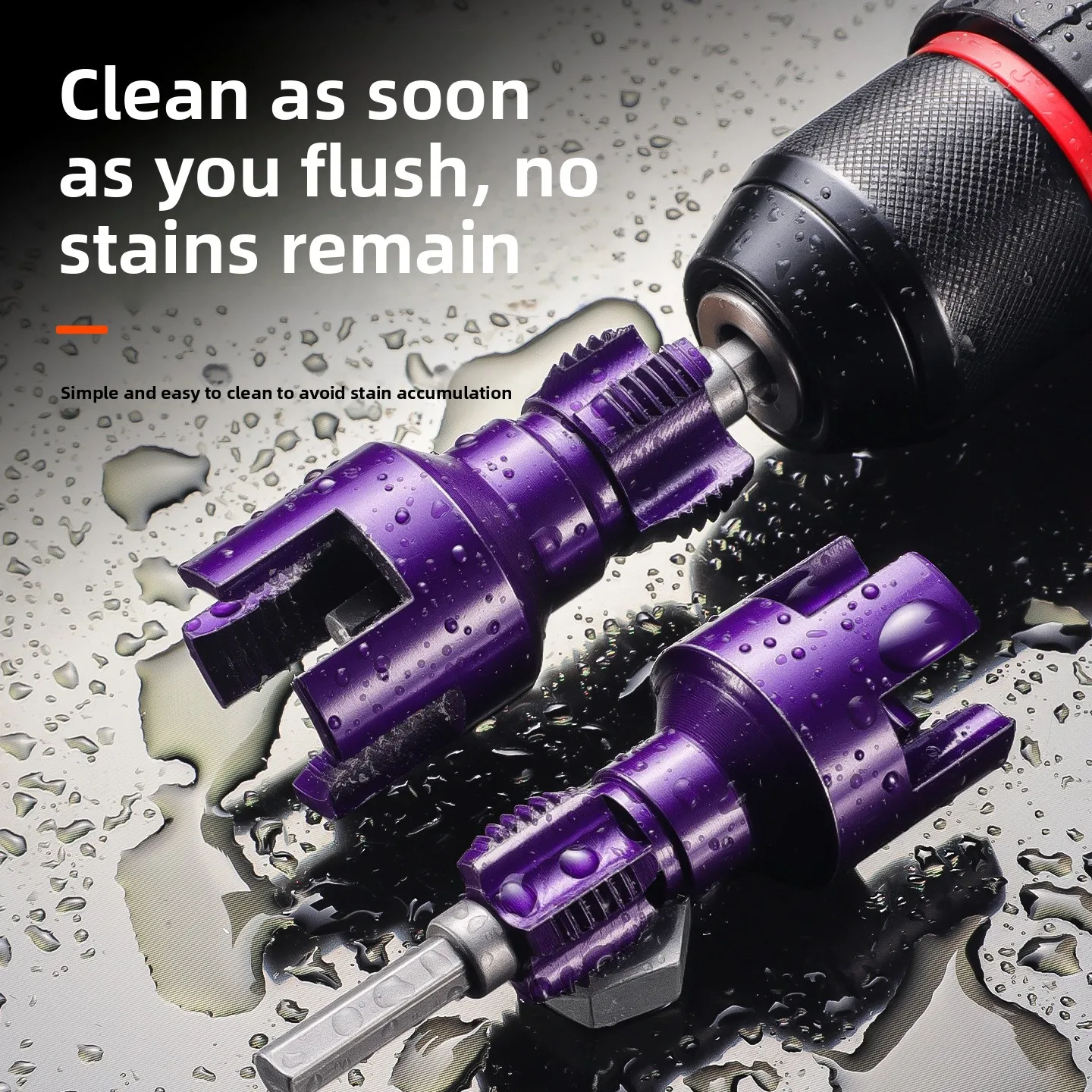 

Fast Accurate Pipe Threader - Purple Hexagonal Handle 4/6 Point Internal External Thread Integrated Water Plastic Pipe Tool