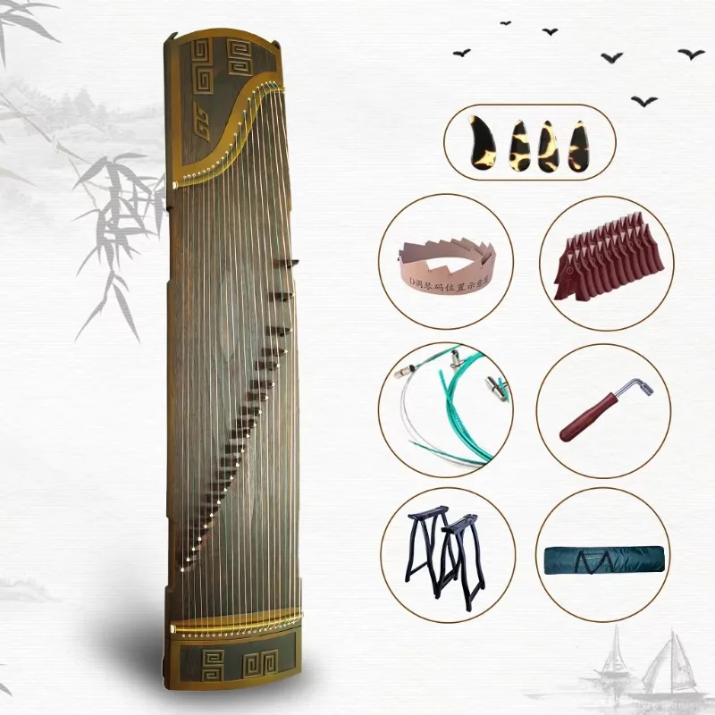 NAOMI Professional Level Nanmu Guzheng Instrument Chinese Zither Gu Zheng CHINESE Koto