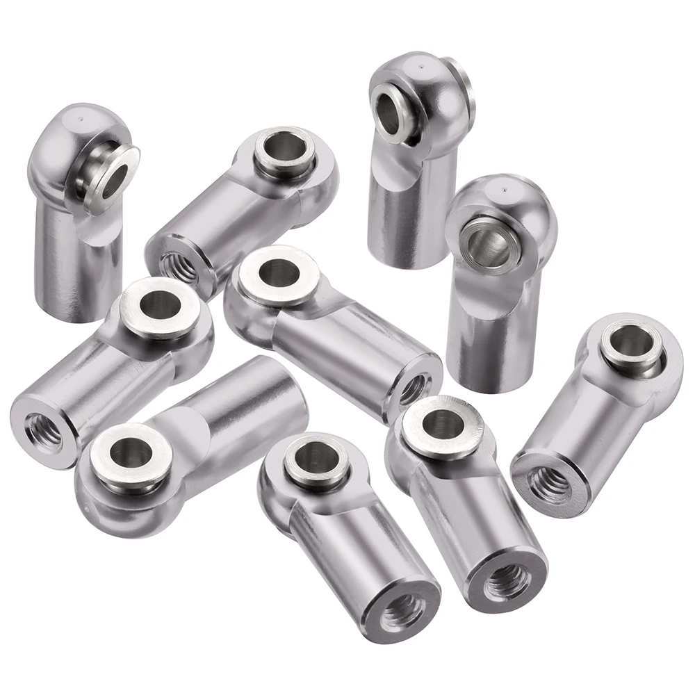 MIBIDAO 10 Stuks M2.5 Aluminium Pivot Link Rod End Ballen Gezamenlijke Hoofd voor RC Auto Crawler Boot Vliegtuig Helikopter Model onderdelen