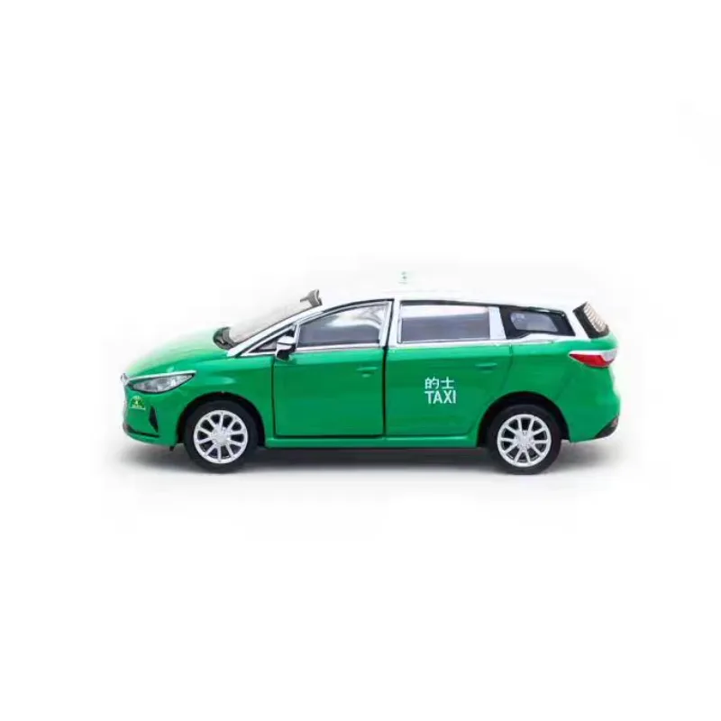 Tiny 1/64 E6 Electric Taxi Alloy Toy Motor Vehicle Diecast Metal Model Gifts