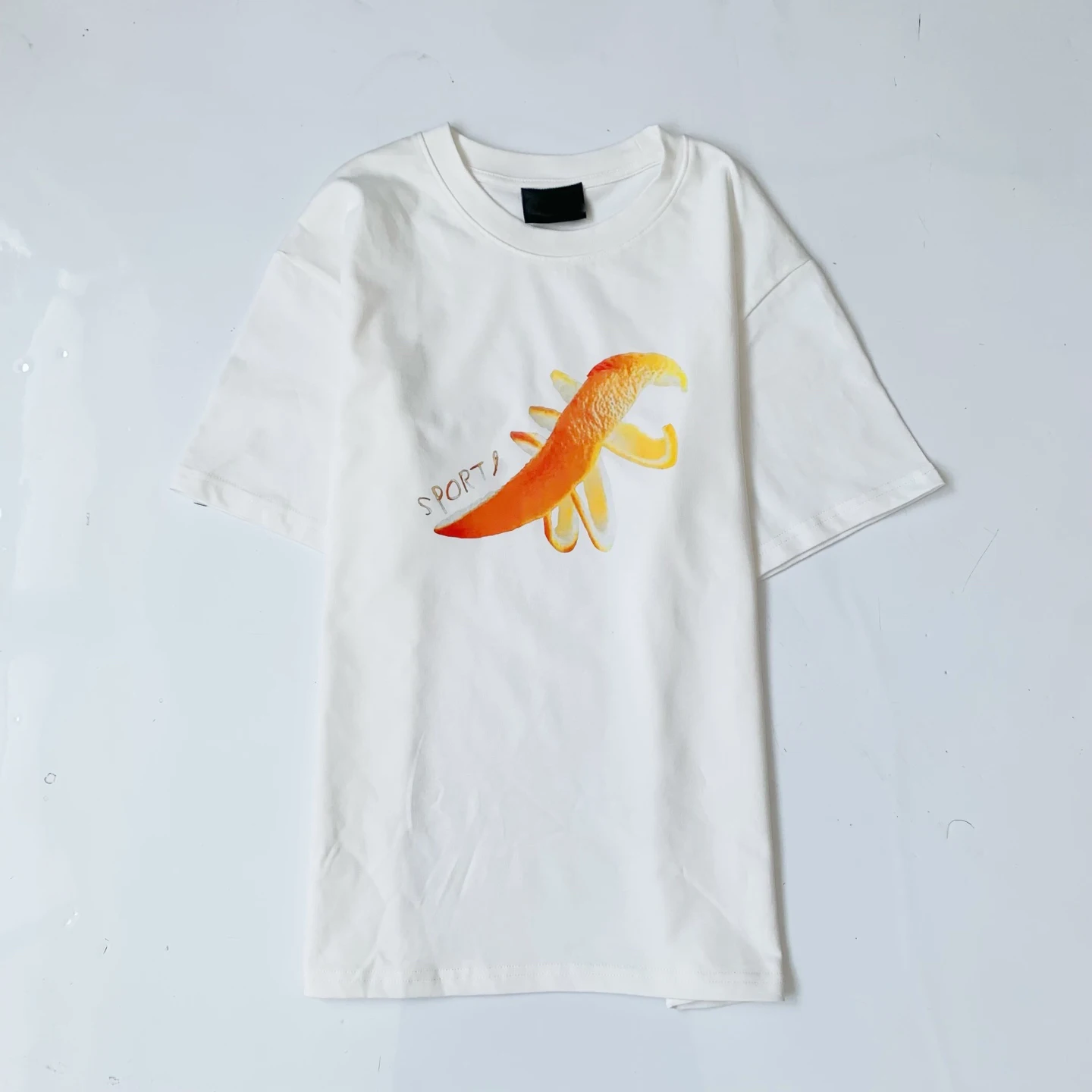 

Japanese Sle Ab adient Color Dinosaur Print ort Sve Loose Cotton T-irt Casual ex Summer Top for Men And Women