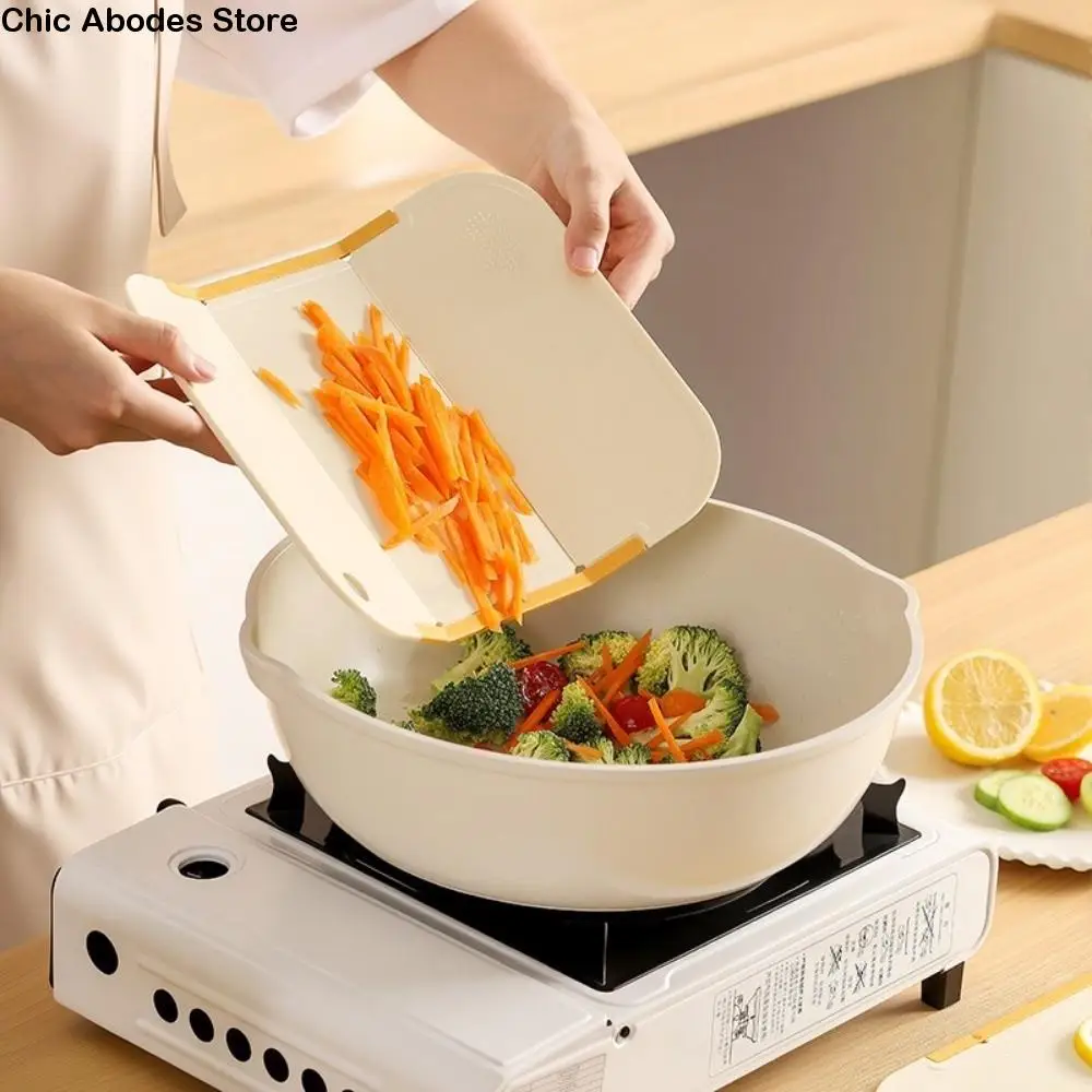 

Портативная складная разделочная доска, пищевая пластиковая двусторонняя разделочная доска, нескользящая кухонная разделочная доска, кухонное применение