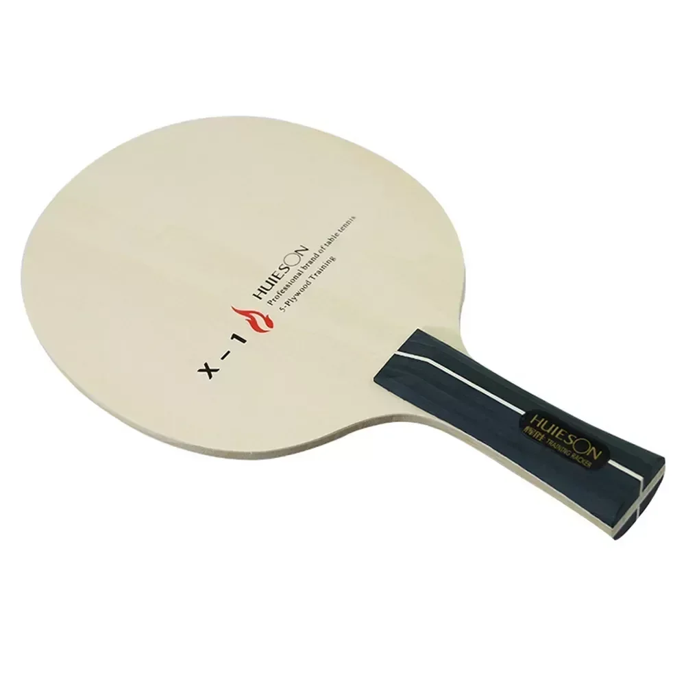 SPORTFUNSF 1pc Table Tennis Racket Bottom Plate Wood Ping Pong Blade Paddle Long Handle 6mm Pure Wood Table Tennis Blade