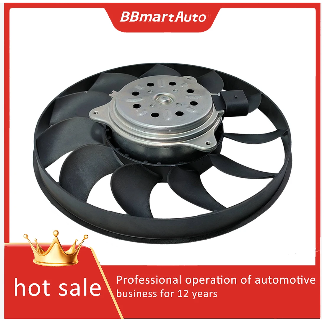 

4F0959455 Left electric cooling radiator fan For Audi A6 Quattro BBmartAuto