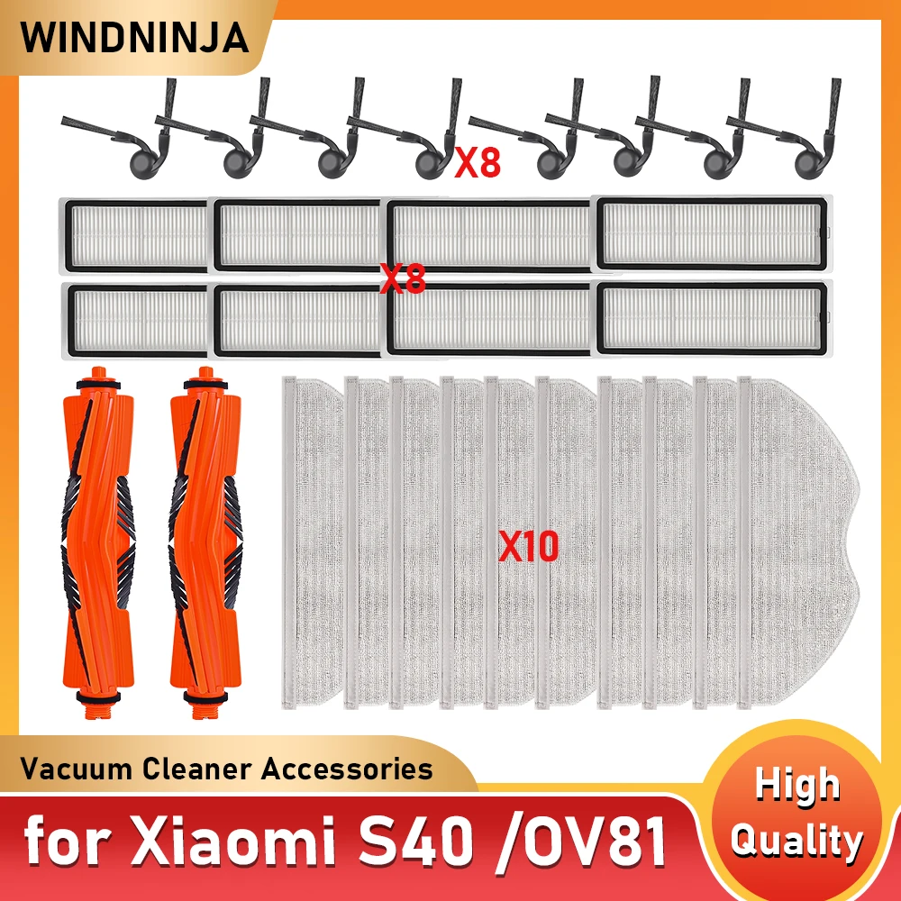 Replacement Consumable Kit For Xiaomi S40 OV81 Robot Vacuum 