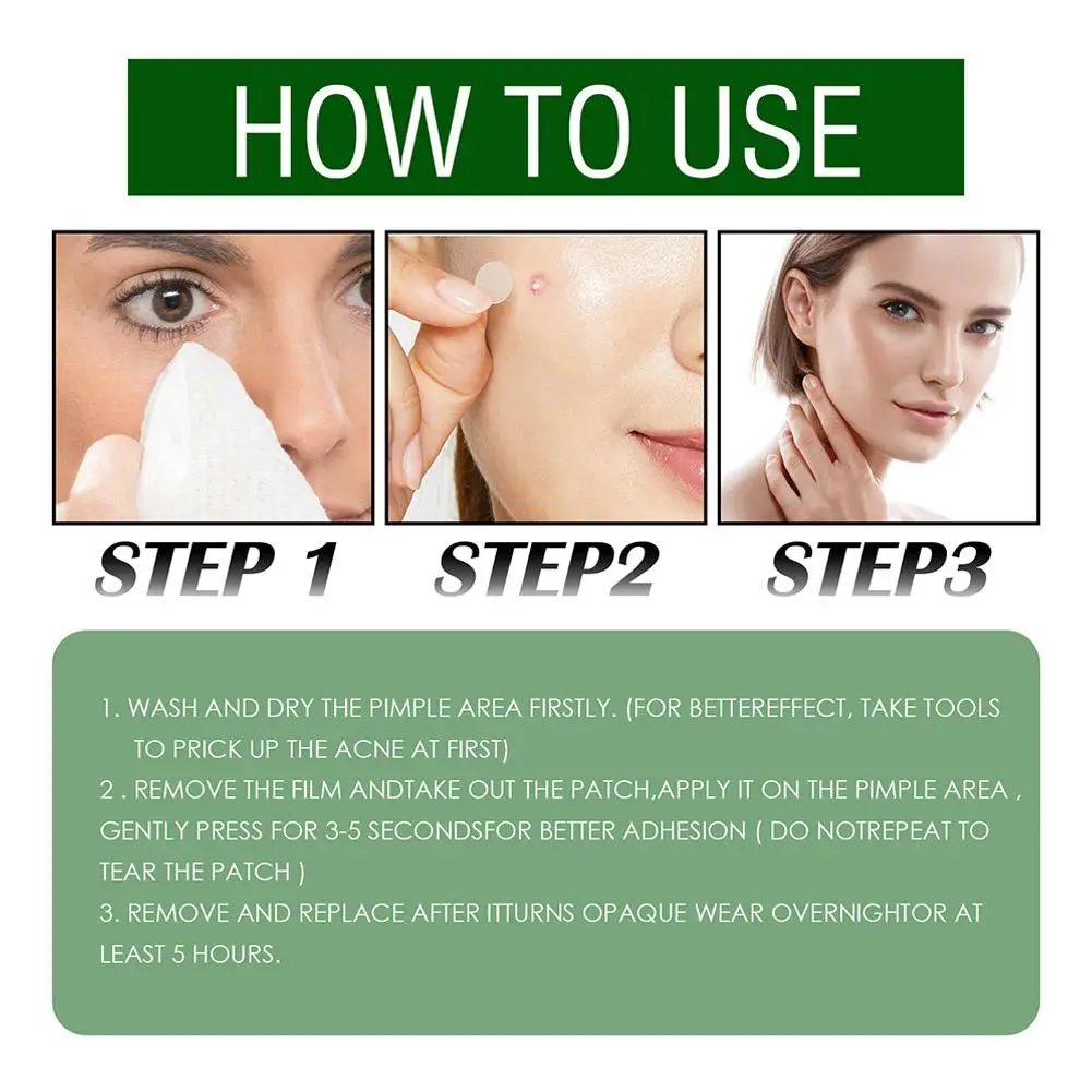 Parche adhesivo para el tratamiento del acné, herramienta para el cuidado de las espinillas, mascarilla para eliminar manchas de la piel, X3H3, 24/36 piezas