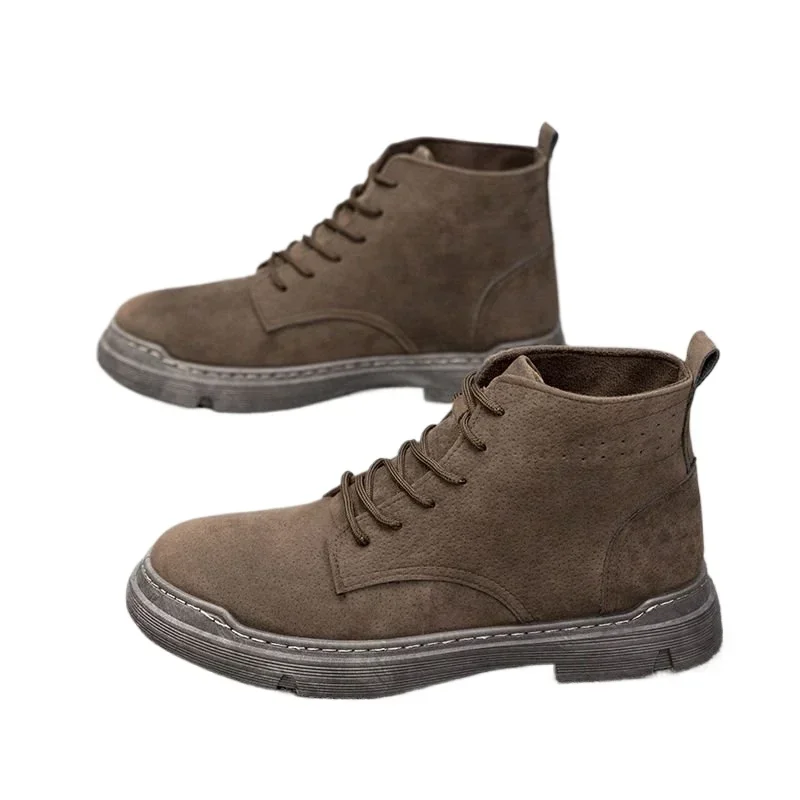 Versatile Men's Sports Shoes 2024 Winter Comfort New Mens Ankle Boot Fashion Classic Mens Shoe Anti Slip Warm Men's Casual Shoes image 5