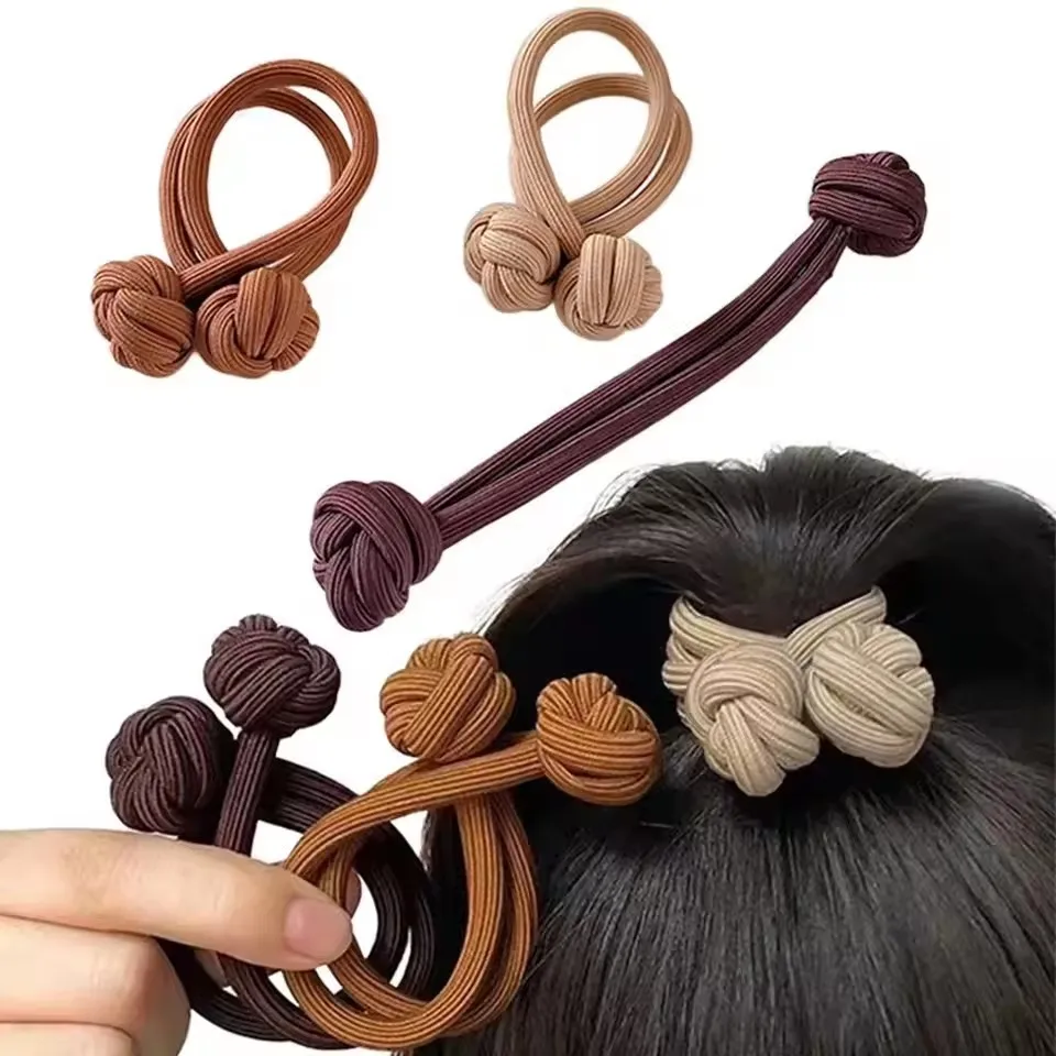 

Scrunchies High Ponytail Rubber Bands Knotted Hair Ropes Hair Accessories Elastic Head Rope Headwear Hairbands Hair Band