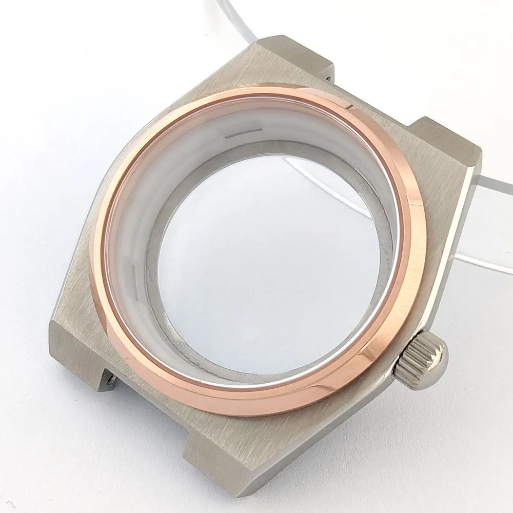 NH35/NH36 حافظة 40 مللي متر حافظة ساعة زجاج الياقوت حافظة من الفولاذ المقاوم للصدأ تناسب NH34/NH35/NH36 ملحقات ساعة الحركة الأوتوماتيكية #5