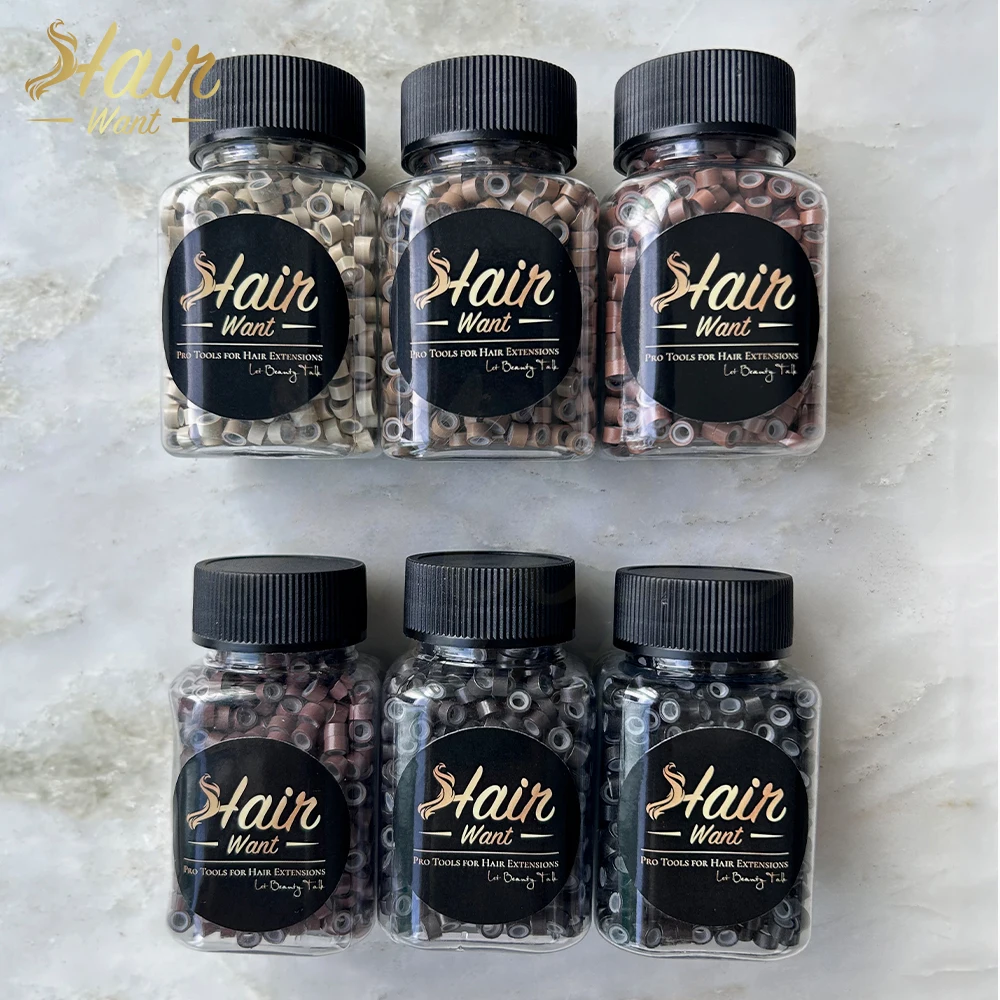 

Волосы Want 1000 шт. 5 мм микро-кольца с силиконовой подкладкой, бусины для наращивания волос, бусины для наращивания волос I Tip, шитье в наращивании