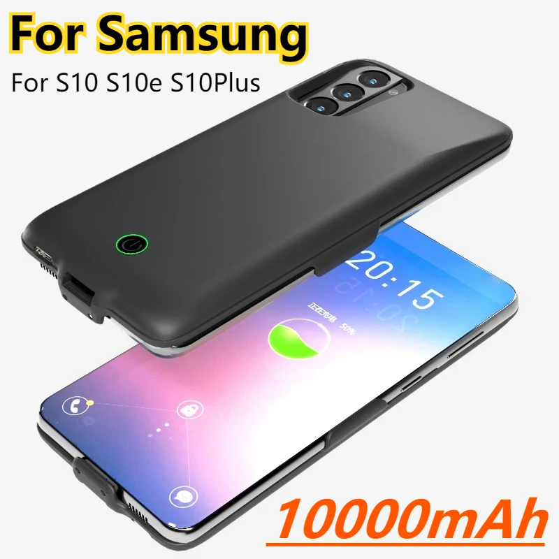 

New 10000mAh Battery Charger Cases Silm Battery Case for Samsung Galaxy S10 S10e S10Plus Charger Battery Charging Cover