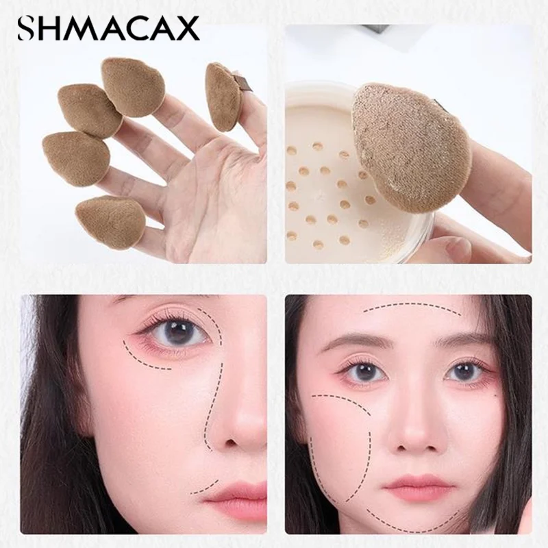 Powder Puff Drop Shape Cosmetic Puff Soft Makeup Sponge For Face Eye Contouring Washable Crystal Velvet Puffs Makeup Accessories