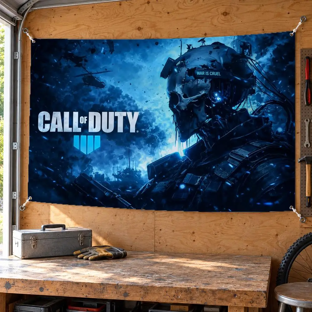 Classic Game C-Call of Duty			 Flags Wall Hanging Banner Background Art Print for Bedroom Living Room Outdoor Decor
